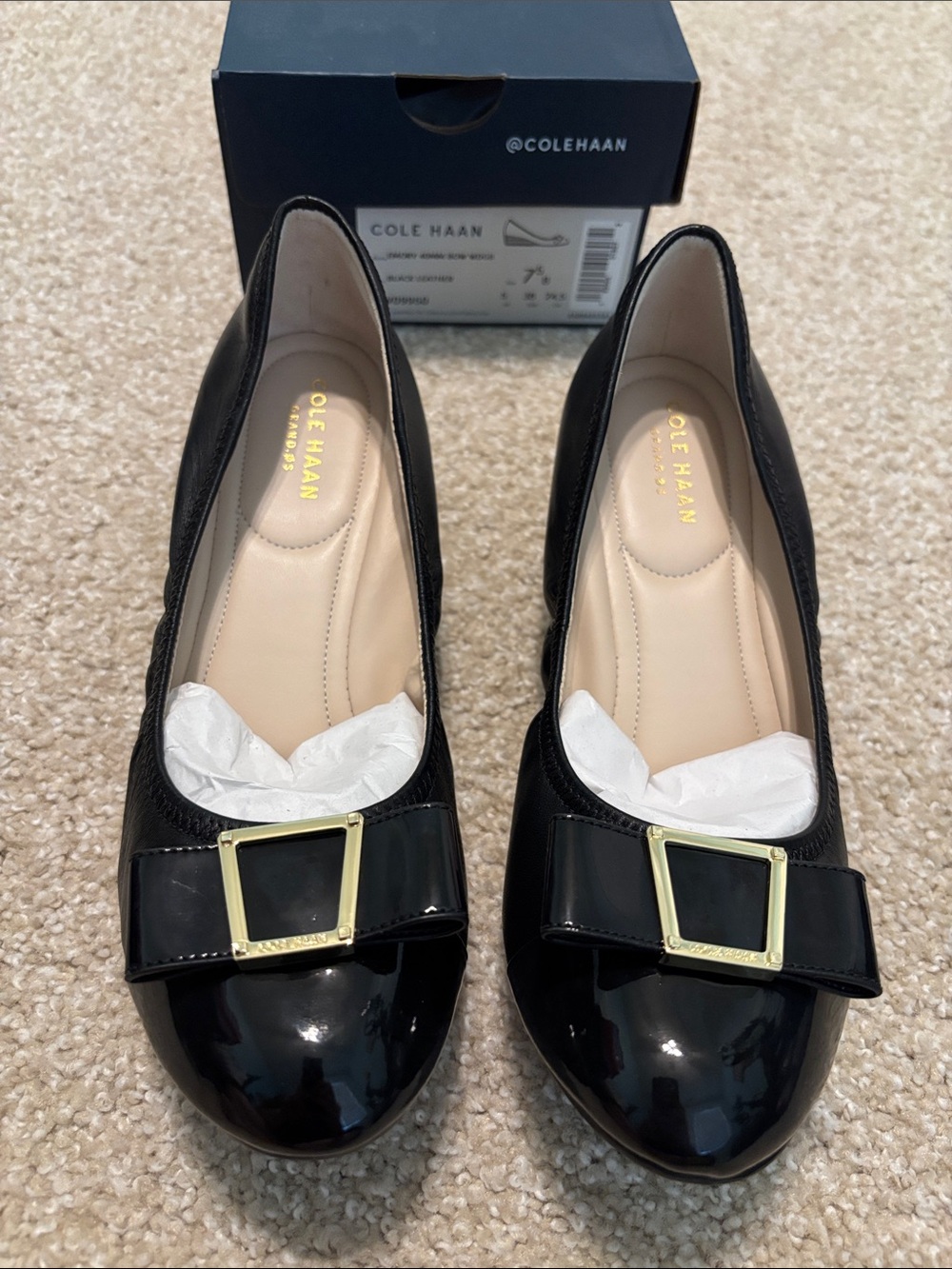Cole Haan Emory Bow Wedge 40mm Black